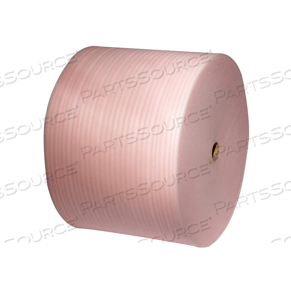 FOAM ROLL, 1/8 IN FOAM THICK, 48 IN ROLL WD, 550 FT ROLL LG, PINK, 1 ROLLS PER BUNDLE, PERFORATED by Approved Vendor