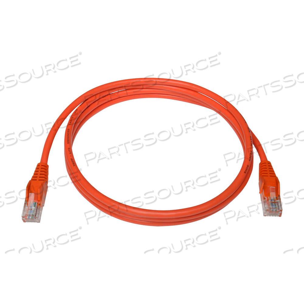 ETHERNET CABLE, CAT5E 350 MHZ SNAGLESS MOLDED (UTP) (RJ45 M/M), POE, ORANGE, 5 FT by Tripp Lite