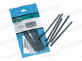 PANDUIT FLEXIBLE POLYOLEFIN DAMP-SHRINK HEAT SHRINK TUBING - HEAT SHRINK TUBING - 6 IN - BLACK (PACK OF 6) 