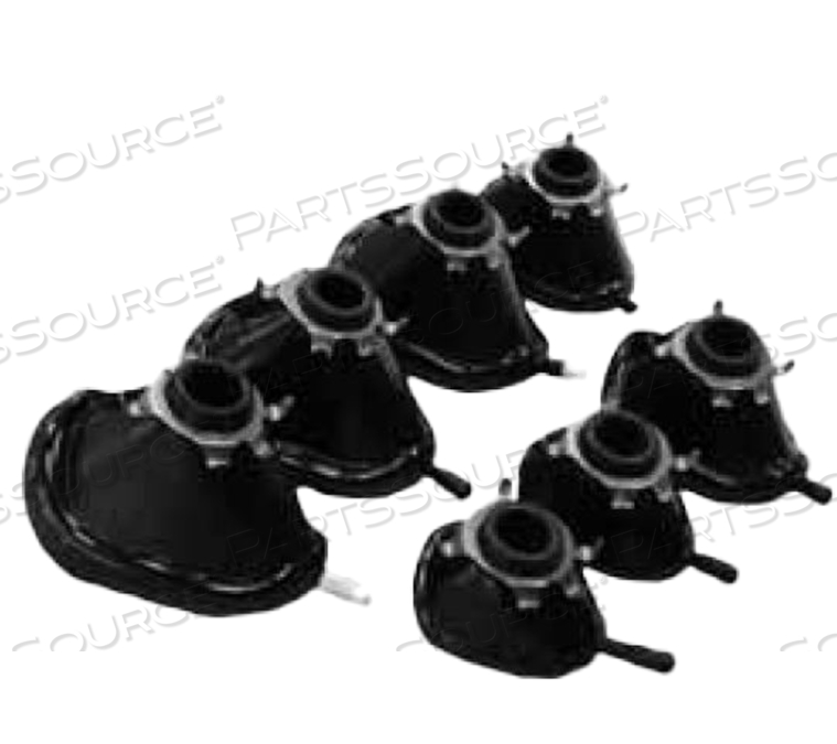 MASK, BOC TYPE, INFLATABLE CUFF SEAL, 22MMF, SIZE 1 INFANT, W/HOOK RING, CONDUCTIVE NEOPRENE W/ LATEX by Anesthesia Associates