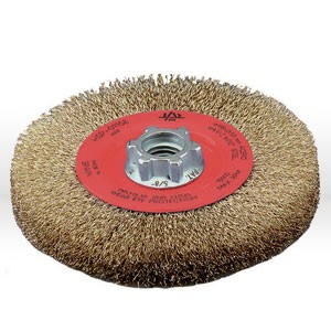 78000 JAZ USA WIRE WHEEL BENCH BRUSH,4-1/2"CRIMPED,.012",STEEL by Jaz USA