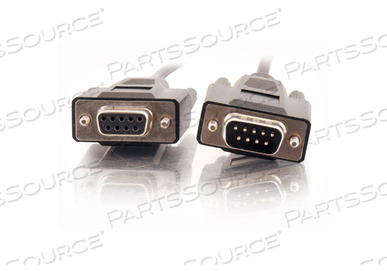 CABLE, ALL LINES EXTENSION, BLACK, 50FT LENGTH, DB9 MALE CONNECTOR 1, DB9 FEMALE CONNECTOR 2, PVC JACKET MATERIAL, 29AWG WIRE SIZE by Legrand AV (C2G) CABLE, ALL LINES EXTENSION, BLACK, 50FT LENGTH, DB9 MALE CONNECTOR 1, DB9 FEMALE CONNECTOR 2, PVC JACKET MATERIAL, 29AWG WIRE SIZE by Legrand AV (C2G)