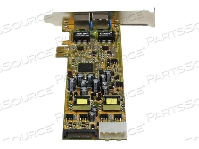 ADD TWO POWER-OVER-ETHERNET GIGABIT PORTS TO A PCI EXPRESS-ENABLED COMPUTER - DU by StarTech.com Ltd.