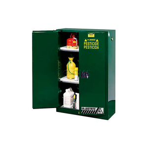 90 GALLON 2 DOOR, MANUAL, PESTICIDE CABINET, 43"W X 34"D X 65"H, GREEN by Justrite