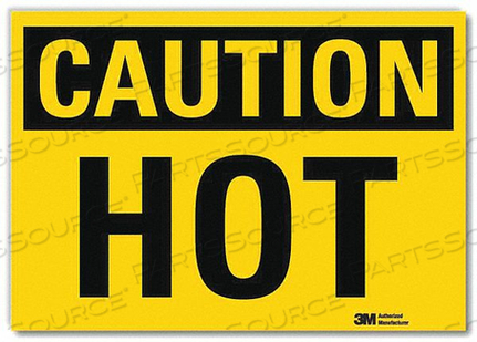SAFETY SIGN HOT 14IN.W by Lyle Signs Inc. SAFETY SIGN HOT 14IN.W by Lyle Signs Inc.