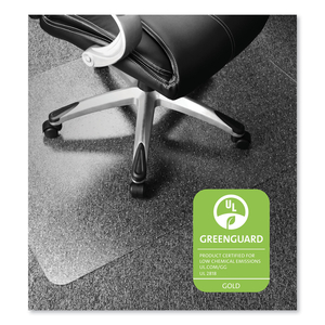 CLEARTEX ULTIMAT XXL POLYCARB SQUARE OFFICE MAT FOR CARPETS, 59 X 79, CLEAR by Floortex