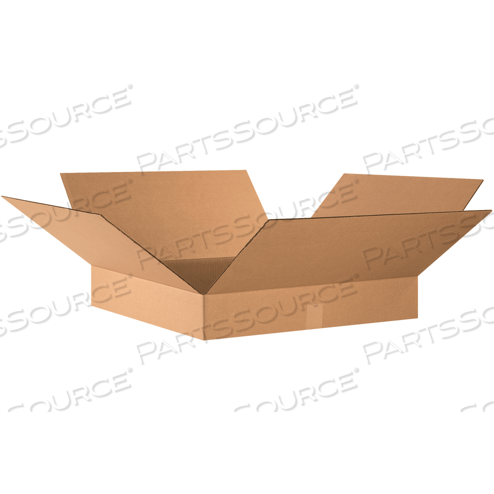 FLAT CORRUGATED BOXES, 24" X 24" X 4", KRAFT, 10/BUNDLE by BOX Partners (Box Acquisitions, LLC)