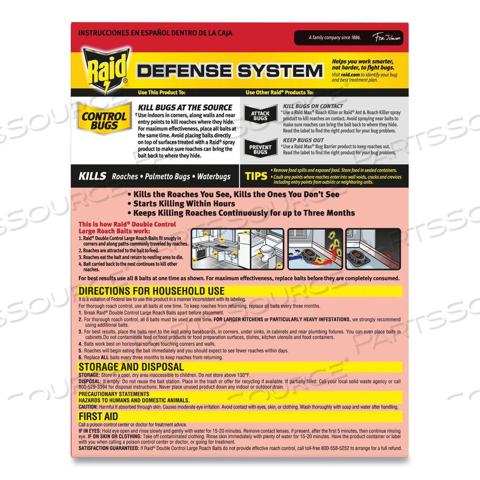 ROACH BAITS, 0.7 OZ BOX by Raid ROACH BAITS, 0.7 OZ BOX by Raid