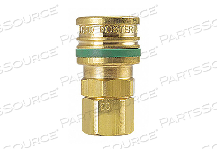 BRASS 1/4 SOCKET 1/4 FPT by Foster