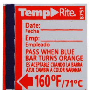 LABEL, TEMPERATURE, 160F by Taylor