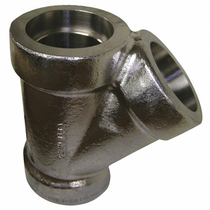 45° LATERAL WYE, 316 STAINLESS STEEL, 1 1/2 IN X 1 1/2 IN X 1 1/2 IN FITTING PIPE SIZE, CLASS 3000 by Penn Machine Works 45° LATERAL WYE, 316 STAINLESS STEEL, 1 1/2 IN X 1 1/2 IN X 1 1/2 IN FITTING PIPE SIZE, CLASS 3000 by Penn Machine Works