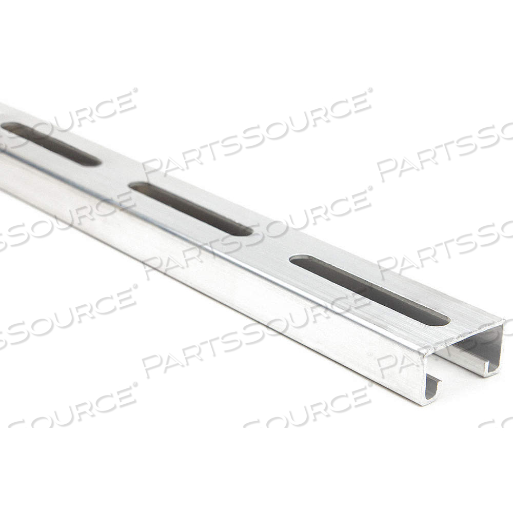 STRUT CHANNEL - SLOTTED, ALUMINUM, PLAIN, 14 GA GAUGE, SLOTTED HOLES, 4 IN SLOT SPACING by Approved Vendor