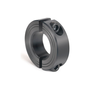 METRIC TWO-PIECE CLAMPING COLLAR, 18MM, BLACK OXIDE STEEL by Climax Metal Products