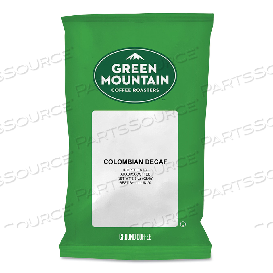 COLOMBIAN DECAF COFFEE FRACTION PACKS, 2.2OZ by Green Mountain Coffee COLOMBIAN DECAF COFFEE FRACTION PACKS, 2.2OZ by Green Mountain Coffee