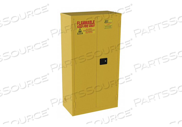 FLAMMABLE SAFETY CABINET 44 GAL. YELLOW by Jamco FLAMMABLE SAFETY CABINET 44 GAL. YELLOW by Jamco