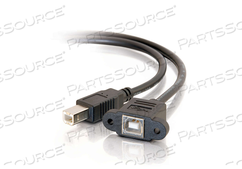 6IN USB 2.0 BF TO BM PANEL MOUNT CABLE by Legrand AV (C2G)