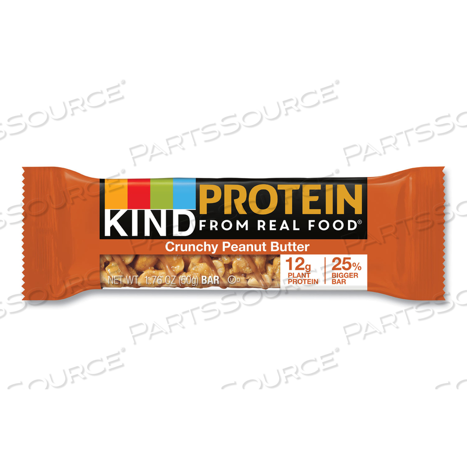PROTEIN BARS, CRUNCHY PEANUT BUTTER, 1.76 OZ by Kind PROTEIN BARS, CRUNCHY PEANUT BUTTER, 1.76 OZ by Kind