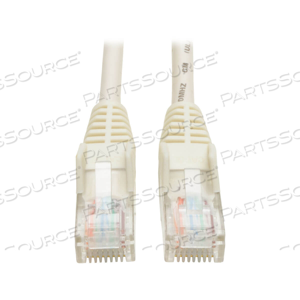 ETHERNET CABLE, CAT5E 350 MHZ SNAGLESS MOLDED (UTP) (RJ45 M/M), POE, WHITE, 10 FT by Tripp Lite