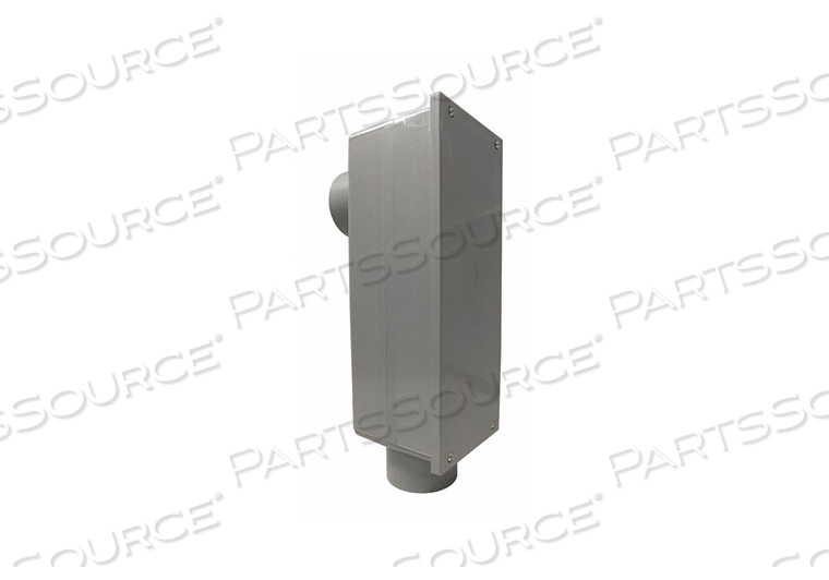 RIGID PVC CONDUIT BODY, 2-1/2 IN. TRADE, LB CONFIGURATION by Cantex