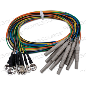 EEG ELECTRODES (COLLODION) - COLLISION DISC ELECTRODE, GOLD, 60 IN CABLE by Nihon Kohden America EEG ELECTRODES (COLLODION) - COLLISION DISC ELECTRODE, GOLD, 60 IN CABLE by Nihon Kohden America