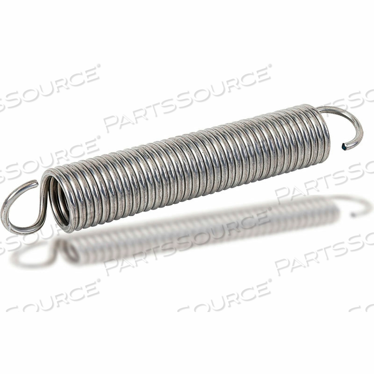 EXTENSION SPRING - 0.13 OD X 0.0162 WIRE DIA. - MBHD - ZINC - USA - PKG OF 12 - GARDNER 