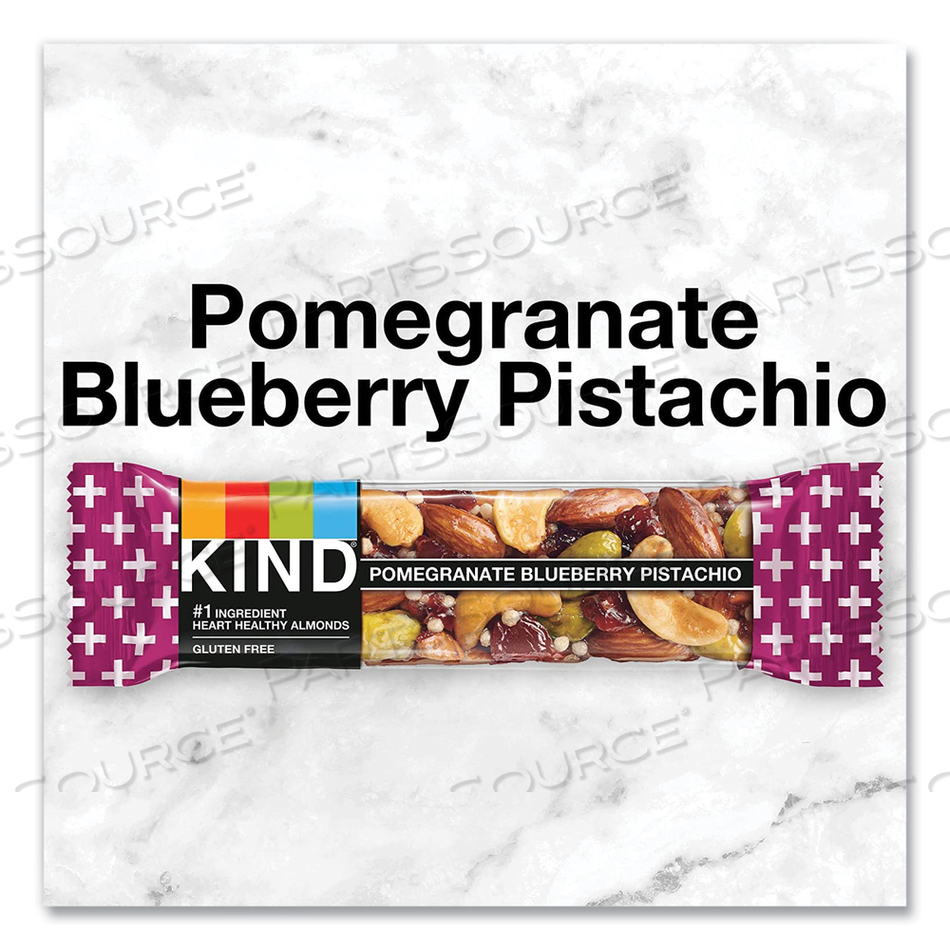 PLUS NUTRITION BOOST BAR, POM. BLUEBERRY PISTACHIO/ANTIOXIDANTS, 1.4 OZ by Kind