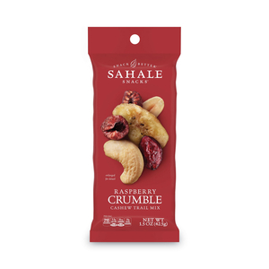 GLAZED MIXES, RASPBERRY CRUMBLE CASHEW TRAIL MIX, 1.5 OZ POUCH, 18/CARTON by Sahale Snacks