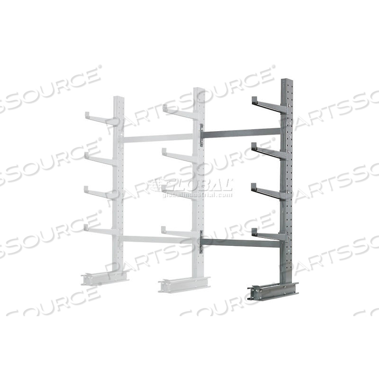 SINGLE SIDED MD ADD-ON CANTILEVER RACK UNIT, 48"WX33"DX8'H, 5300 LBS CAP, FOR USE W/1000 SERIES, 2" LIP by Modern Equipment (Meco)