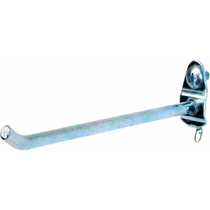 6" SINGLE ROD 30 DEGREE BEND 1/4" DIA. STEEL PEGBOARD HOOK, 3 PACK by Triton Products