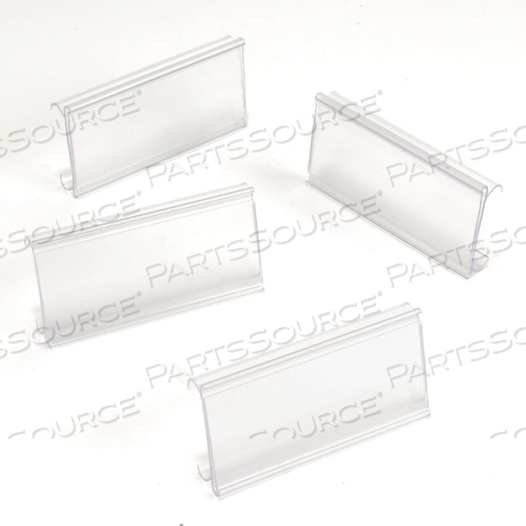 NEXEL CLEAR LABEL HOLDER 3"W X 1-1/4"H WITH PAPER INSERT (25 PC) by Precision Sourcing