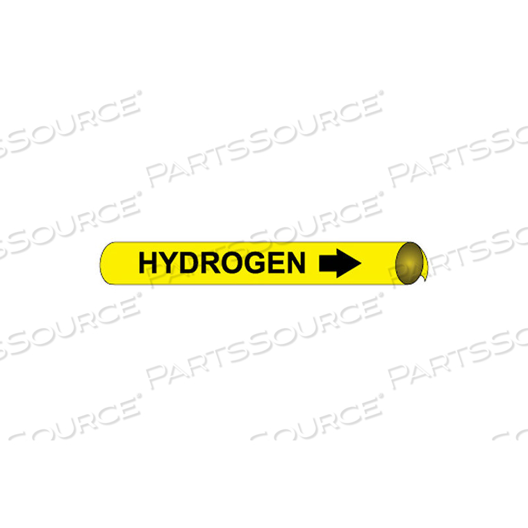 PRECOILED AND STRAP-ON PIPE MARKER - HYDROGEN by National Marker Company PRECOILED AND STRAP-ON PIPE MARKER - HYDROGEN by National Marker Company