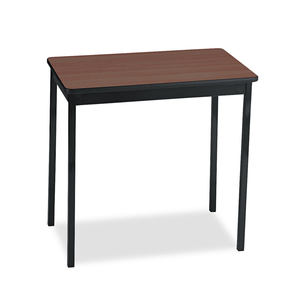 UTILITY TABLE, RECTANGULAR, 30W X 18D X 30H, WALNUT/BLACK by Barricks