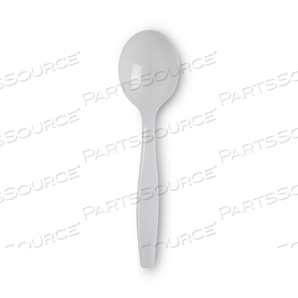 PLASTIC CUTLERY, HEAVYWEIGHT SOUP SPOONS, WHITE by Dixie