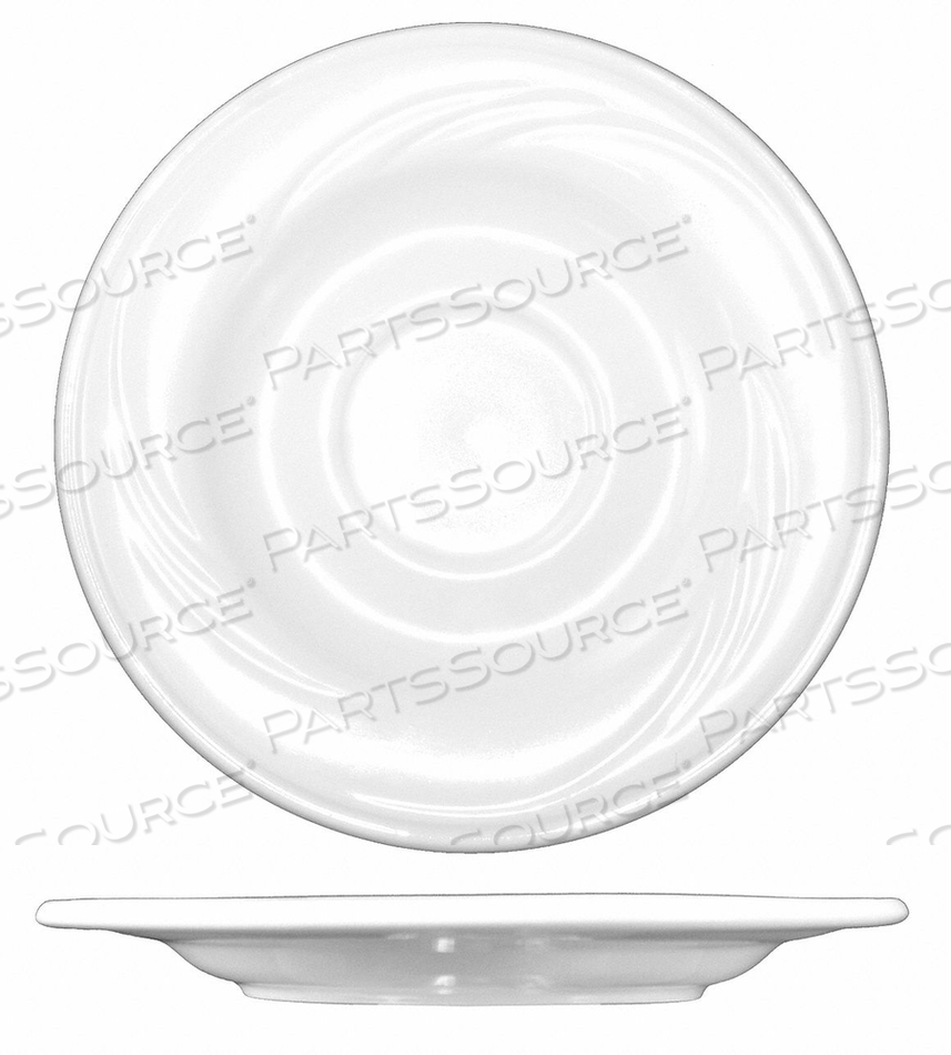 SAUCER 5-7/8 DIA BRIGHT WHITE PK36 by ITI
