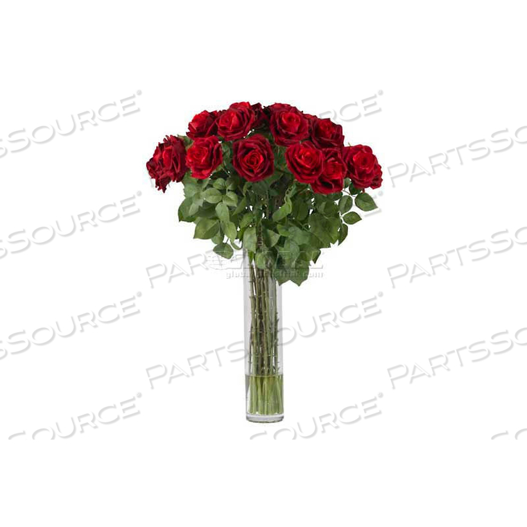 LARGE ROSE SILK FLOWER ARRANGEMENT 