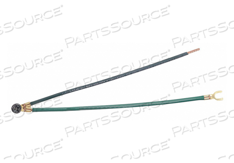 GROUNDING TAIL 2-WIRE PT FORK GREEN PK25 by Ideal Industries Inc.