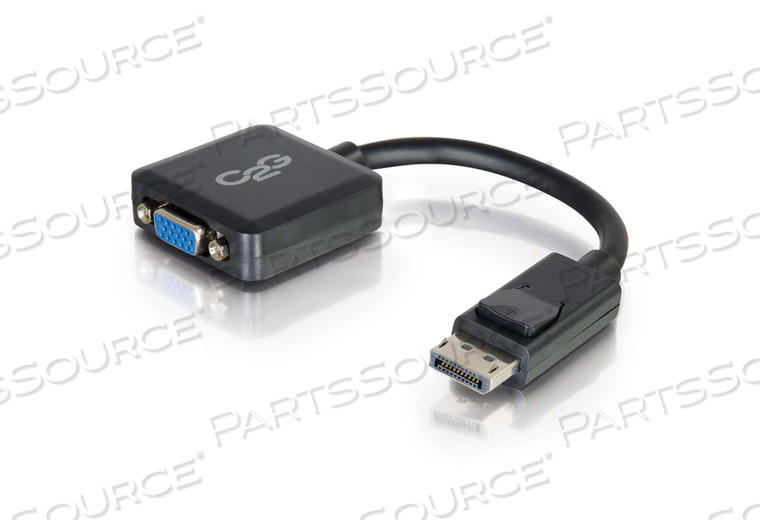 ACTIVE ADAPTER CONVERTER, 30 V, DISPLAYPORT MALE X VGA FEMALE, 0 TO 50 DEG C, MEETS CE, 8 IN by Legrand AV (C2G) ACTIVE ADAPTER CONVERTER, 30 V, DISPLAYPORT MALE X VGA FEMALE, 0 TO 50 DEG C, MEETS CE, 8 IN by Legrand AV (C2G)