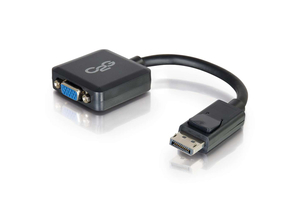 ACTIVE ADAPTER CONVERTER, 30 V, DISPLAYPORT MALE X VGA FEMALE, 0 TO 50 DEG C, MEETS CE, 8 IN by Legrand AV (C2G) ACTIVE ADAPTER CONVERTER, 30 V, DISPLAYPORT MALE X VGA FEMALE, 0 TO 50 DEG C, MEETS CE, 8 IN by Legrand AV (C2G)