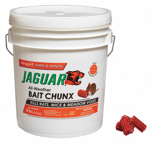 RODENTICIDE RED CHUNKS 18 LB PAIL by Motomco