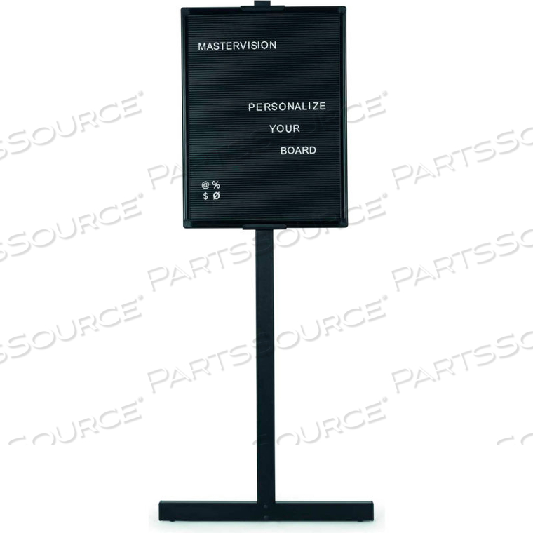 MASTERVISION LETTER BOARD STAND, 18"X 24", ALUMINUM FRAME, BLACK by Bi-Silque Visual Communication Products MASTERVISION LETTER BOARD STAND, 18"X 24", ALUMINUM FRAME, BLACK by Bi-Silque Visual Communication Products