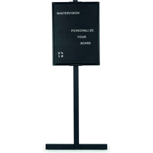 MASTERVISION LETTER BOARD STAND, 18"X 24", ALUMINUM FRAME, BLACK by Bi-Silque Visual Communication Products MASTERVISION LETTER BOARD STAND, 18"X 24", ALUMINUM FRAME, BLACK by Bi-Silque Visual Communication Products