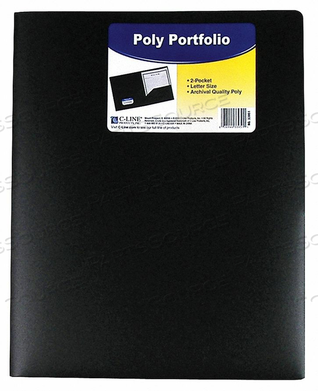 POLY PORTFOLIO FOLDER BLACK PK25 by C-Line