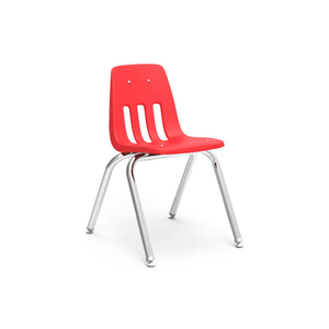 9016 CLASSIC SERIES CLASSROOM CHAIR - RED VENTED BACK by Virco Inc