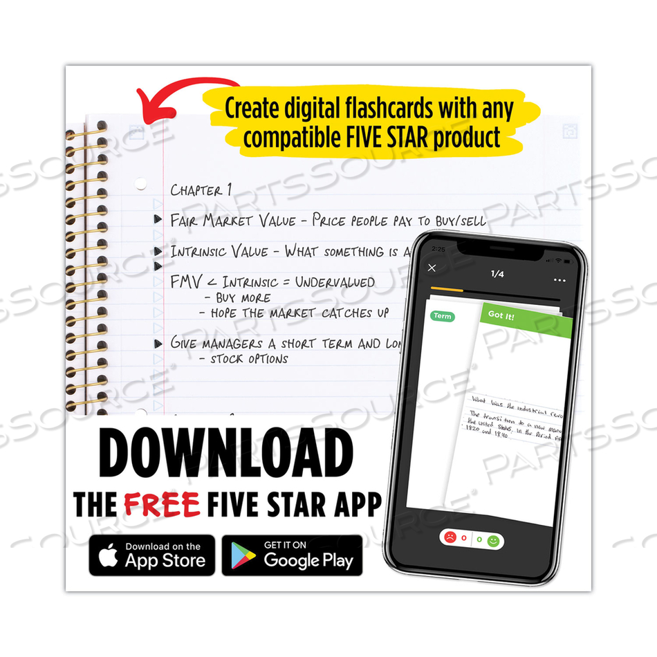 WIREBOUND NOTEBOOK, 1 SUBJECT, WIDE/LEGAL RULE, RANDOMLY ASSORTED COVERS, 10.5 X 8 by Five Star WIREBOUND NOTEBOOK, 1 SUBJECT, WIDE/LEGAL RULE, RANDOMLY ASSORTED COVERS, 10.5 X 8 by Five Star