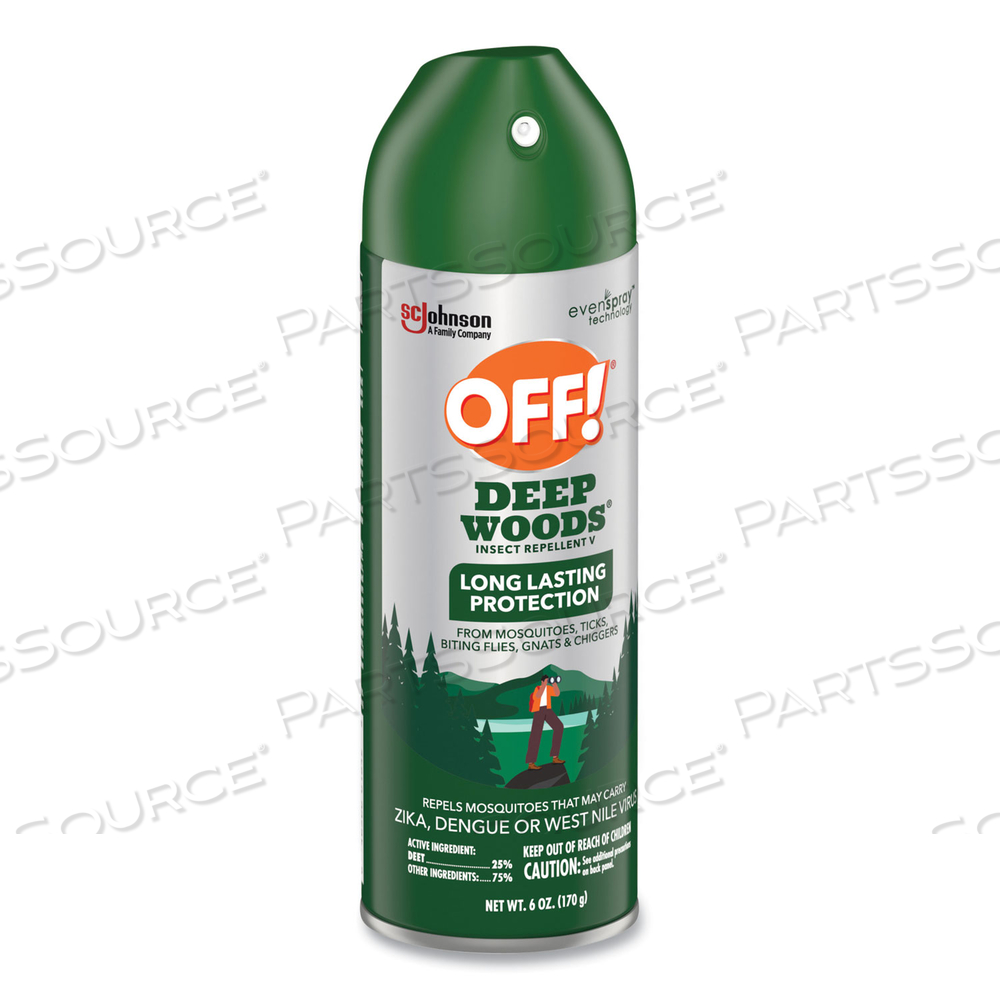 DEEP WOODS INSECT REPELLENT, 6 OZ AEROSOL SPRAY 