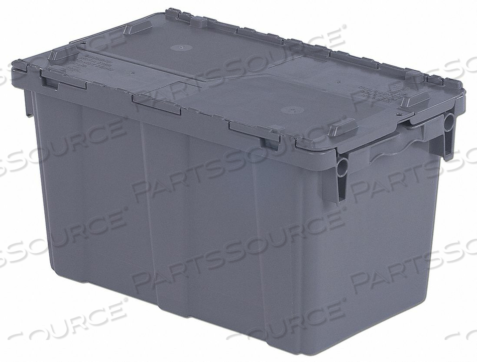 E3358 ATTACHED LID CONTAINER 1.6 CU FT GRAY by Lewisbins E3358 ATTACHED LID CONTAINER 1.6 CU FT GRAY by Lewisbins