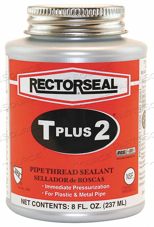 THREAD SEALANT WITH PTFE 8 OZ. WHITE by Rectorseal
