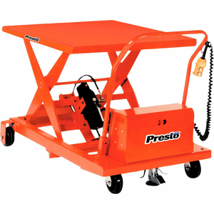 PORTABLE ELECTRIC SCISSOR LIFT 1000 LB. CAP. 24X36 by PrestoLifts