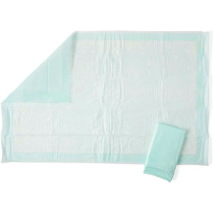 STANDARD DISPOSABLE FLUFF AND POLYMER UNDERPADS, 23" X 36", GREEN, 100/CASE by Medline Industries, Inc.