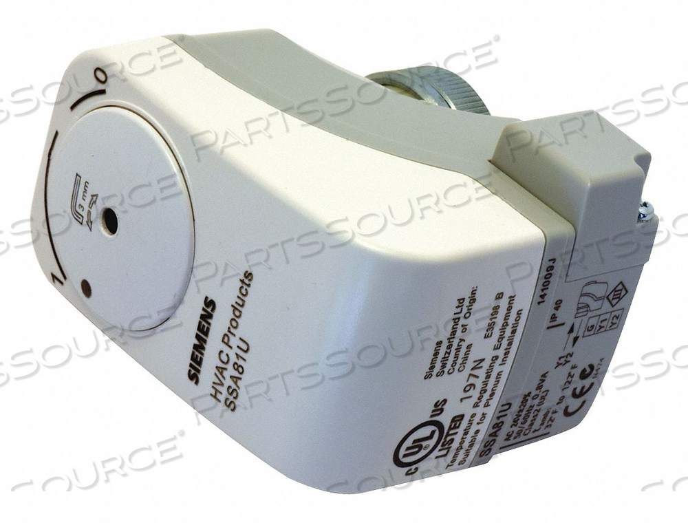 ZONE VALVE ACTUATOR 24VAC NORMALLYCLOSED by Siemens